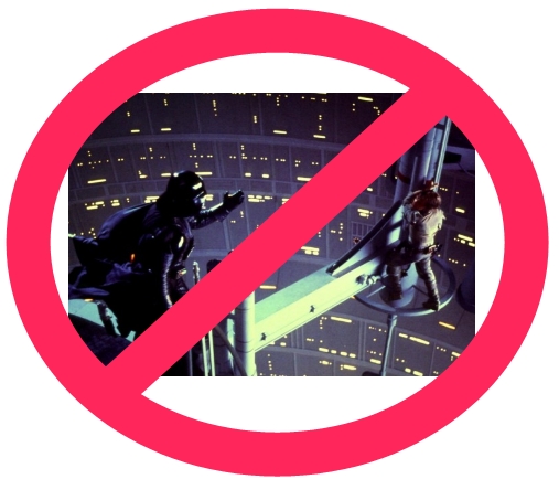 Darth Vader tells Luke Skywalker he's his father