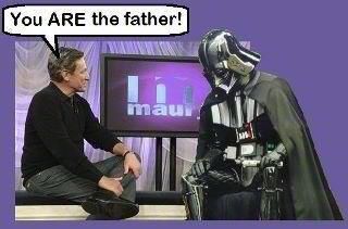 Maury Povich tells Darth Vader he IS the father