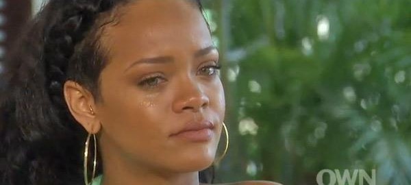 Rihanna crying in Oprah interview.