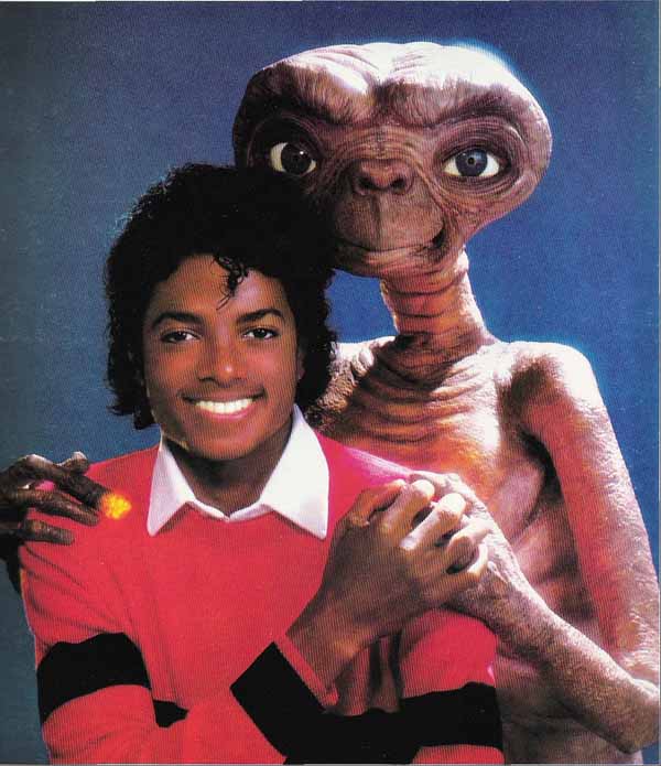 picture of michael jackson and et