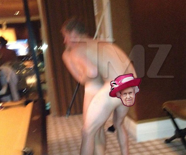 Prince Harry butt naked in Las Vegas