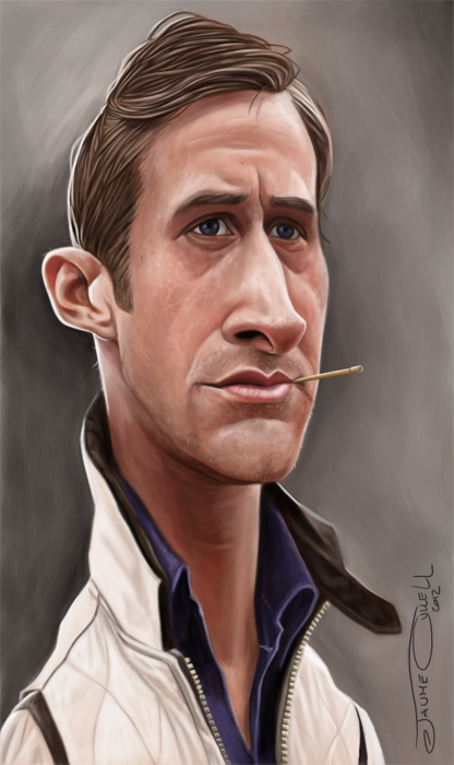A Ryan Gosling caricature.