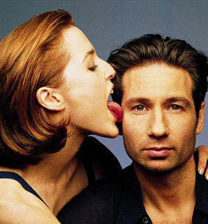 scully licking mulder