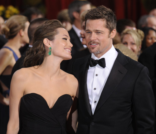 Angelina Jolie and Brad Pitt at Oscars