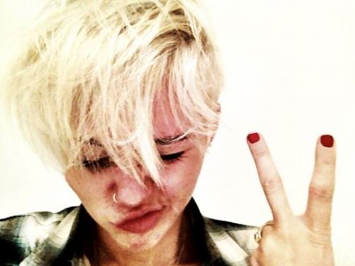 Miley Cyrus new haircut