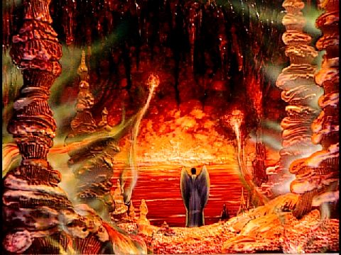 The lake of fire in hell.