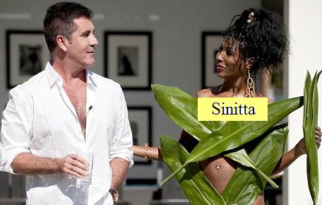 Simon Cowell and Sinitta, human tree
