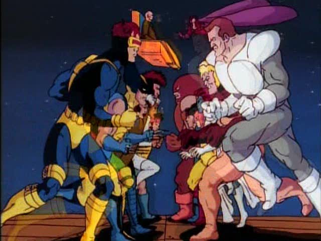 Still from the opening of X-Men: The Animated Series