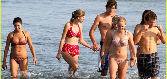 Taylor Swift And Conor Kennedy at the Beach