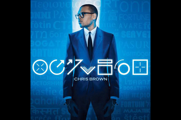 The album cover for Chris Brown's "Fortune."