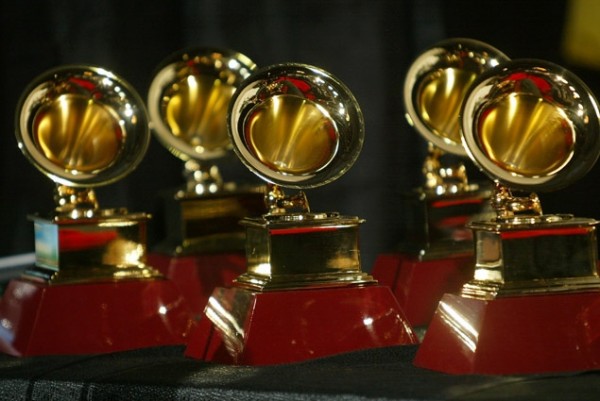Grammy trophies.