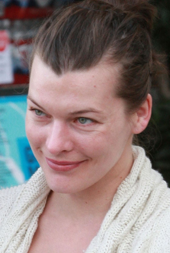 Milla Jovovich Without Makeup