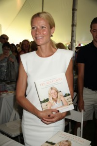 Gwyneth Paltrow wears all white as usual to promote book