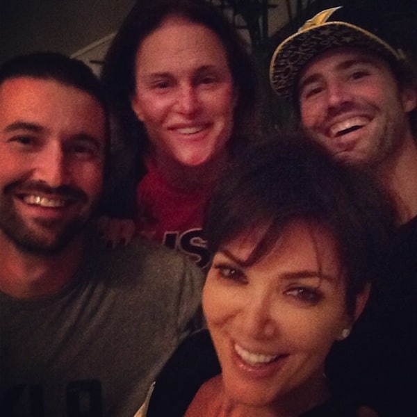 Kris-Jenner-Instagram-Selfie-With-Bruce-Brody-and-Brandon-Jenner