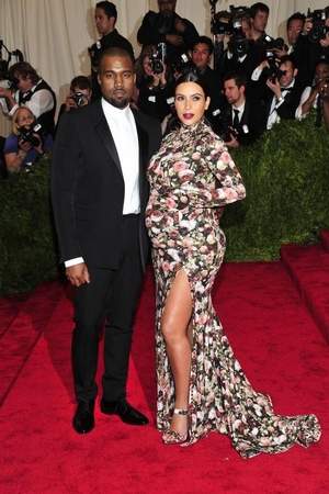 Kim Kardashian and Kanye West - Met Gala