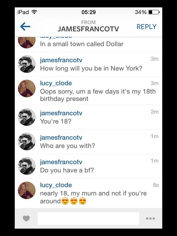 James Franco InstagramConvo 2