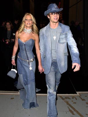 Britney-Spears-Justin-Timberlake-matching-denim-outfits