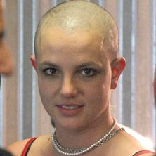 Bald Britney Spears Hair Shaved Head eBay