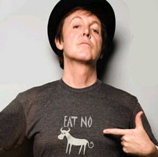 Paul McCartney vegetarian PETA advert